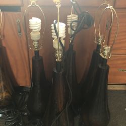 Rustic Glass Lamps