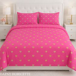 Dafny Horicette Heart Bedsheet Set