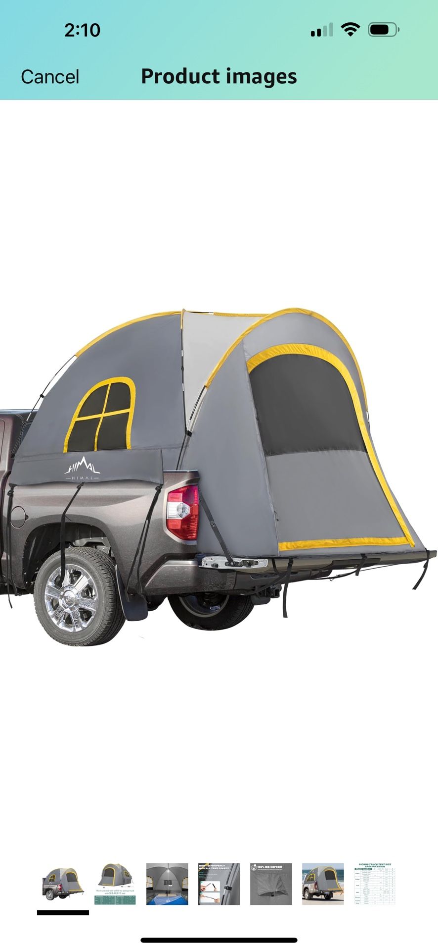 Like New Truck Bed Tent