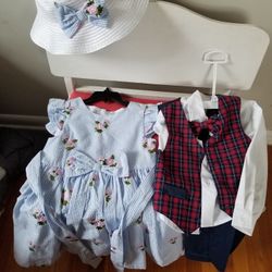 Easter Outfits 4t Rare Edition Dress And 24 Mos Nautica Boys Outfit. Non Smoking Home