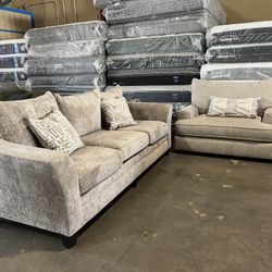 Fabric Sofas 2 Piezas 🦾