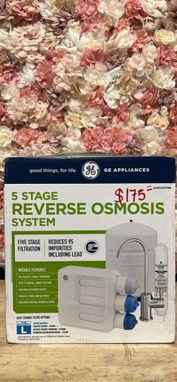 GE Under Sink 5 Stage Premium Reverse Osmosis Water Filtration System