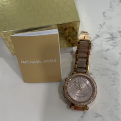 Michael Kors Parker MK5896 Rose Gold Blush Watch - New, Never Worn