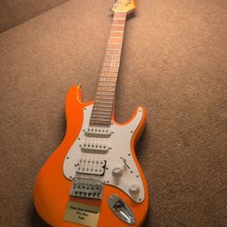 Mitchell TD100 3/4 Electric Guitar orange/white