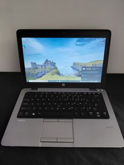 HP EliteBook 820 12" Laptop 8GB RAM Windows 10 Pro Black/Silver with Charger