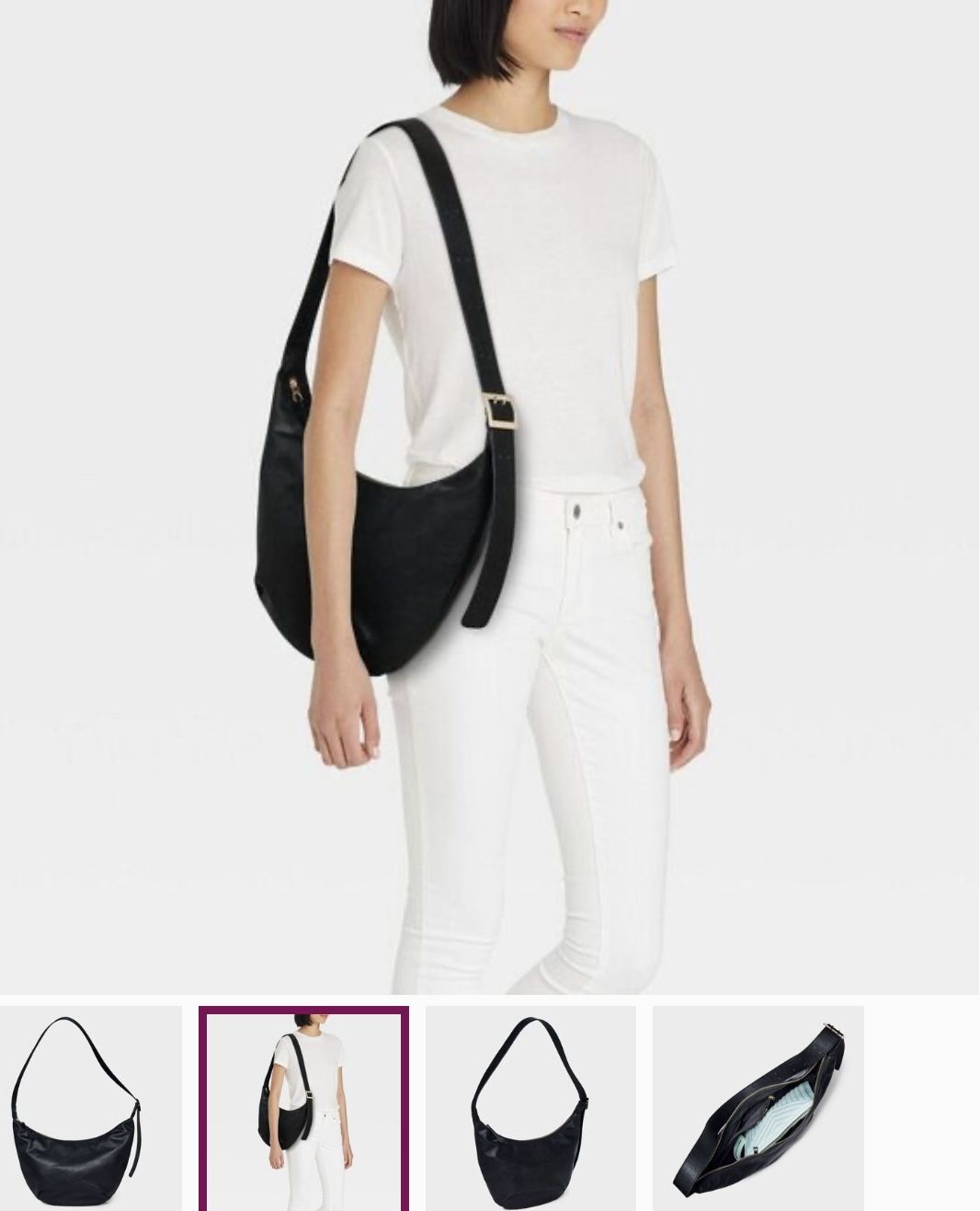 Slouchy Crescent Bag