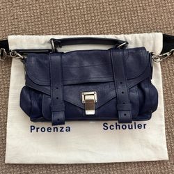Proenza Schouler Real Blue Leather Purse