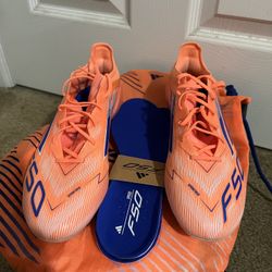 Adidas F50 Elite FG Coral Blaze Cleats Size 7 Mens