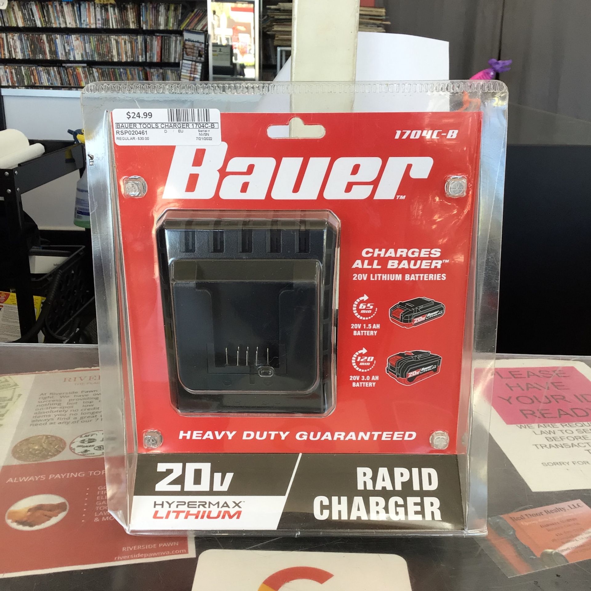 Bauer Rapid Charger 1704c-b