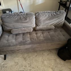 Velvet couch