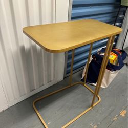 Crate & Barrel Gold Siena C Table