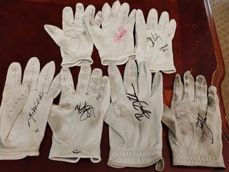 PGA Tour Player Autographed  Gloves, $25/each