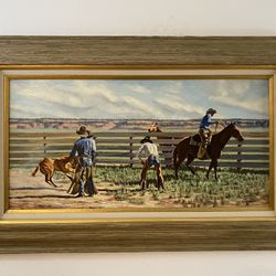 Oil painting on wood panel by Joy Lynch