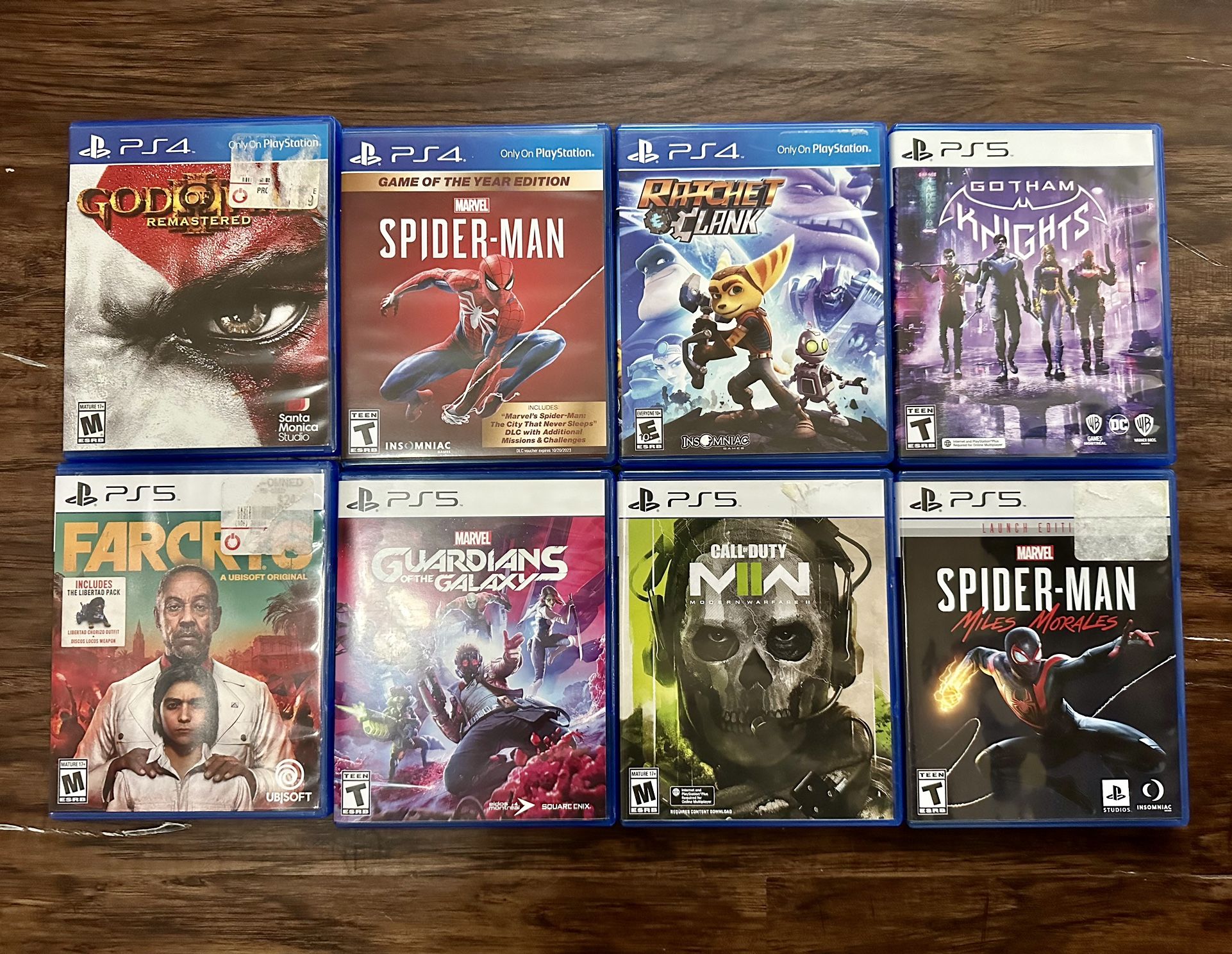 PS5 and PS4 Games