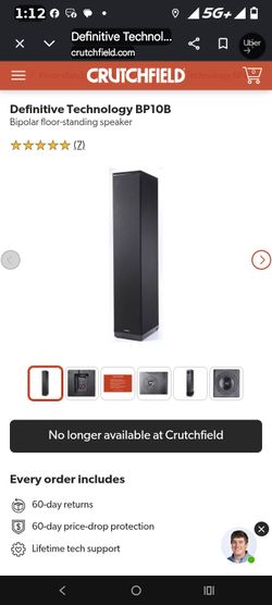 Title: Brand New Definitive Technology BP10 Tower Speaker - Flawless (Single / Parts)