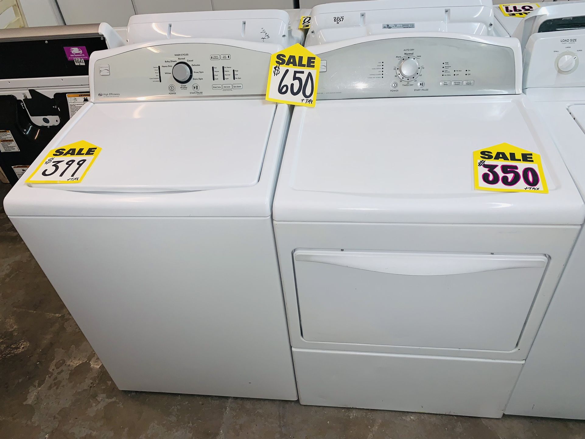 Kenmore Washer And Dryer Set 1 Year Warranty
