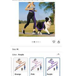 Brand new Hands-Free Dog Leash Adjustable Length 3-6 Ft, Waist for Dog Walking, Running for Small &Medium Dogs with Reflective Strips, Ballistic Nylon
