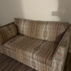 Compact Upholstered Loveseat – Southwestern Pattern – Sturdy & Clean