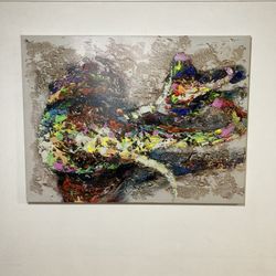 Lienzo Cuadro Arte Moderno Grande Abstracto textura al óleo, sala de estar dormitorio pasillo pared decorativo 47”x35” pulgadas  Canvas Painting Moder