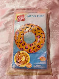 Play Day Neon Tube Inflatable Pool Float