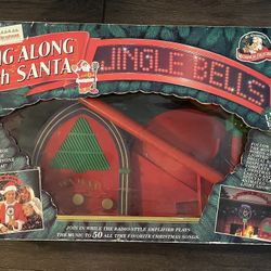  MR. CHRISTMAS SING ALONG WITH SANTA KARAOKE PLAYS 50 SONGS 1993 VTG