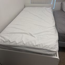 IKEA Släkt Twin Bed + Slats + Ashley Hybrid Mattress – $100