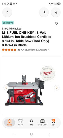 M18 8 1/4 table saw
