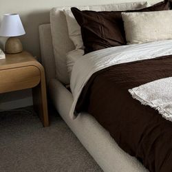 Sundays Furniture Cloud Bed. King Frame, Cream