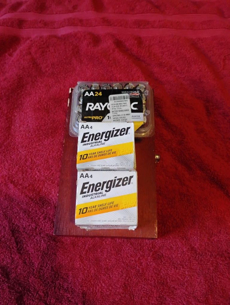 Energizer And Rayovac AA Batteries