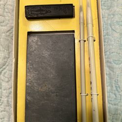 Vtg Joto Chinese Calligraphy Set