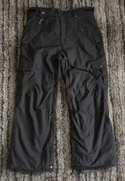 686 Smarty 3-In-1 Men Medium Fleece Snow Pants Zip Off System Charcoal Gray