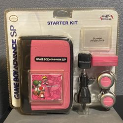 Brand New Game Boy Advance SP Starter Kit Princess Peach, Pink