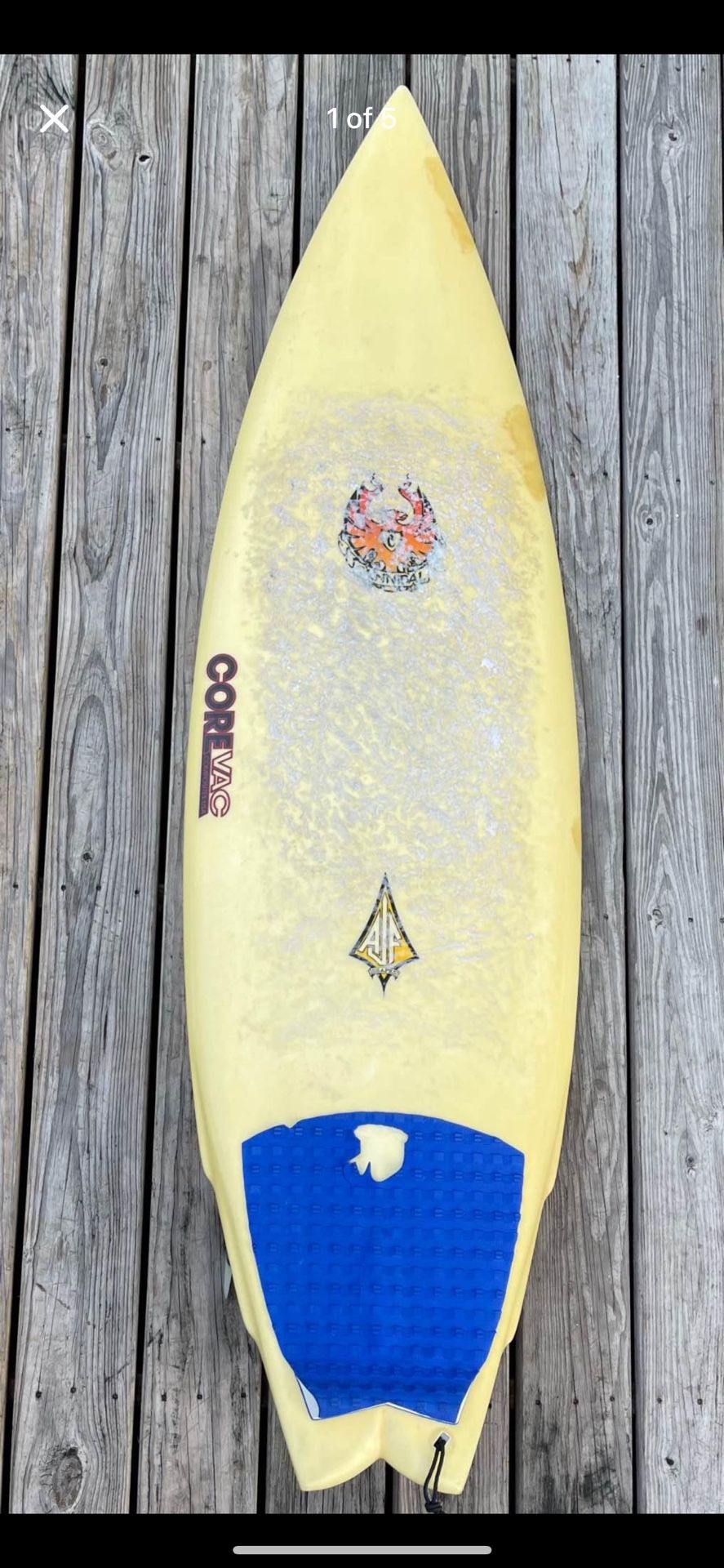 5’11 CoreVac/Cannibal Surfboard