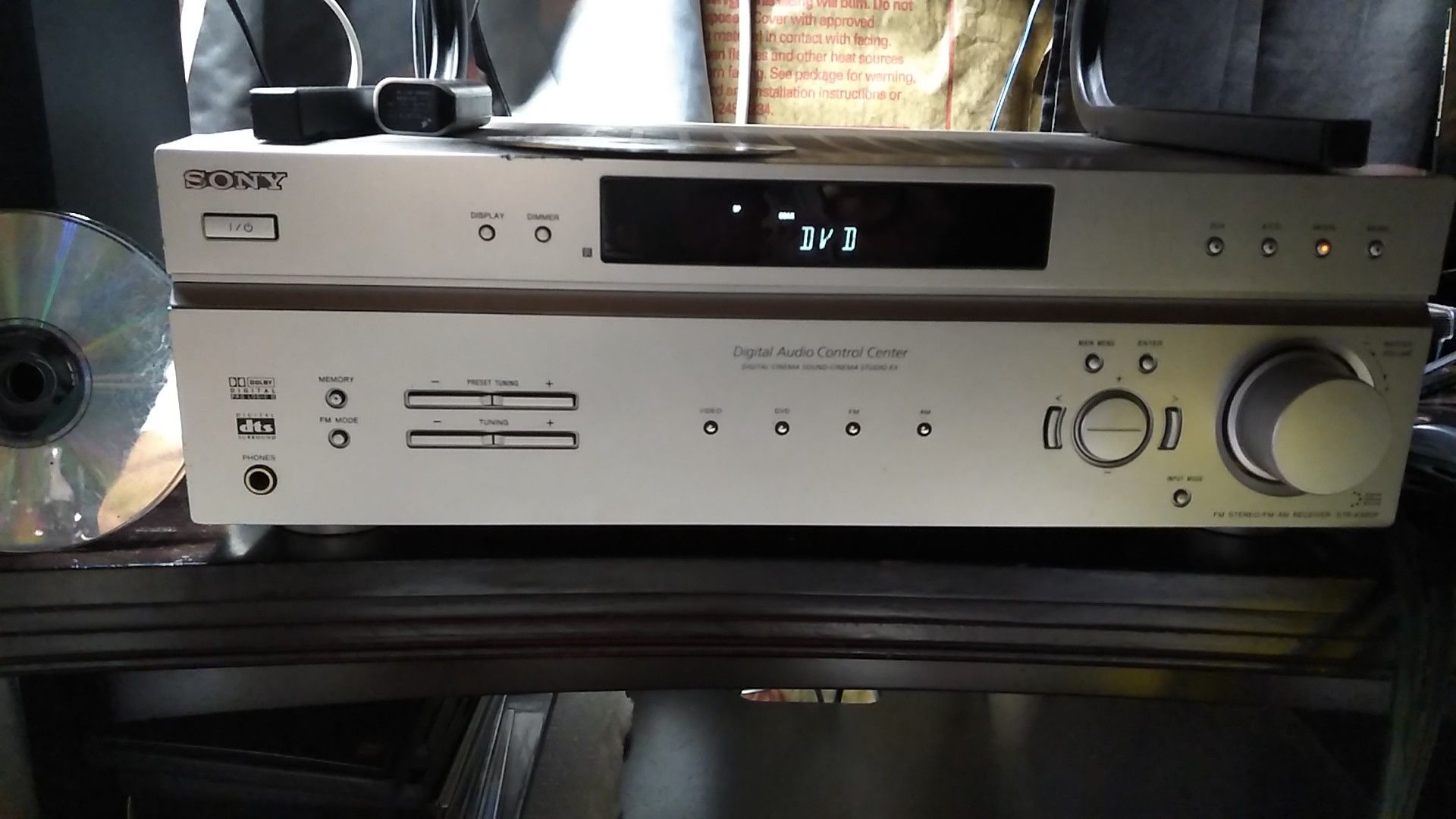 Sony stereo receiver w/ Bass spkr