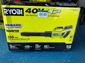 40V HP Brushless Whisper Series 160 MPH 650 CFM Cordless Battery Leaf Blower with 4.0 Ah Battery and Charger