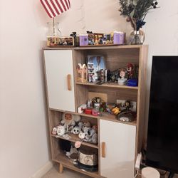 Storage Cabinet With Legs, Bookshelf
