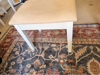 White Piano Bench / Vanity Bench