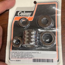 Chrome Front Axle Kit
