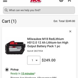 Milwaukee 12.0 Battery 