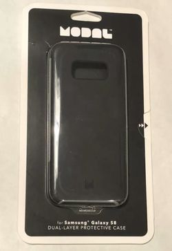 Brand New Modal Samsung Galaxy S8 Dual-Layer Protective Hard Shell Case - Black