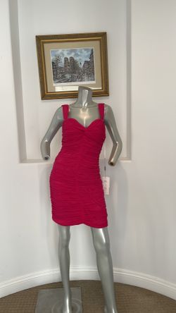 Unterlude Couture Collection Ruched Body Con Mesh Dress Size 12