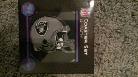 Raiders coaster set