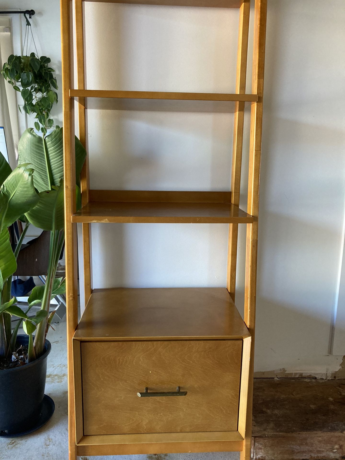 Mid-Century Bookshelf w/ Drawer (22")