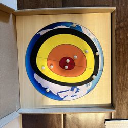 Montessori Earth puzzle and shelf