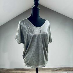 New Small Metallic Silver Top