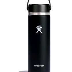 Hydro Flask Water Bottle, Wide Mouth, 20oz, Black