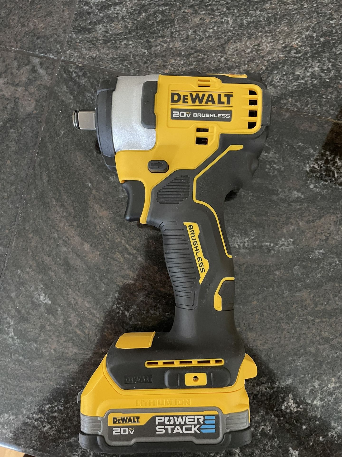 (with Battery Included) 20V MAX Brushless 1/2 Compact Impact Wrench Whith Hog Ring Anvil