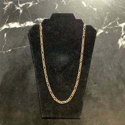 26” 14k Gold Figaro Chain