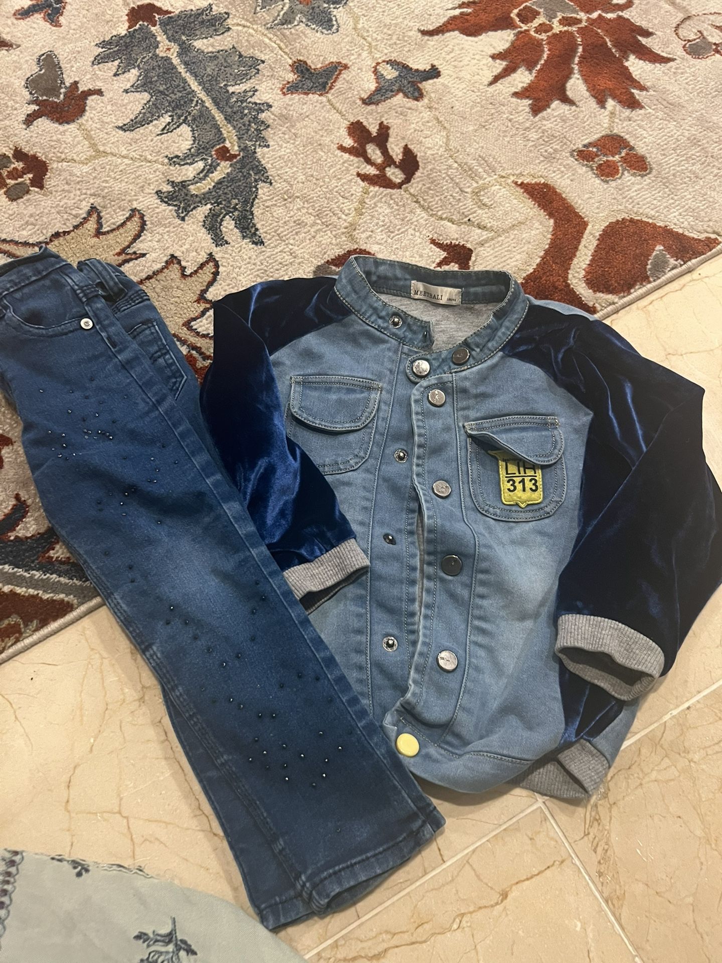 Like New Girl 3 To 4 Years Denim Outfit 