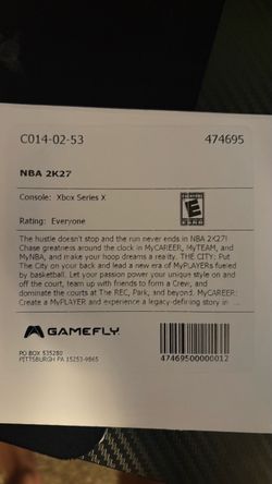 NBA 2K27 Xbox Series X